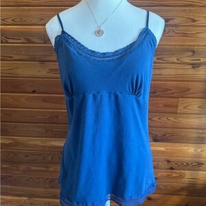 American Eagle Outfitters Navy Lace Cami Top